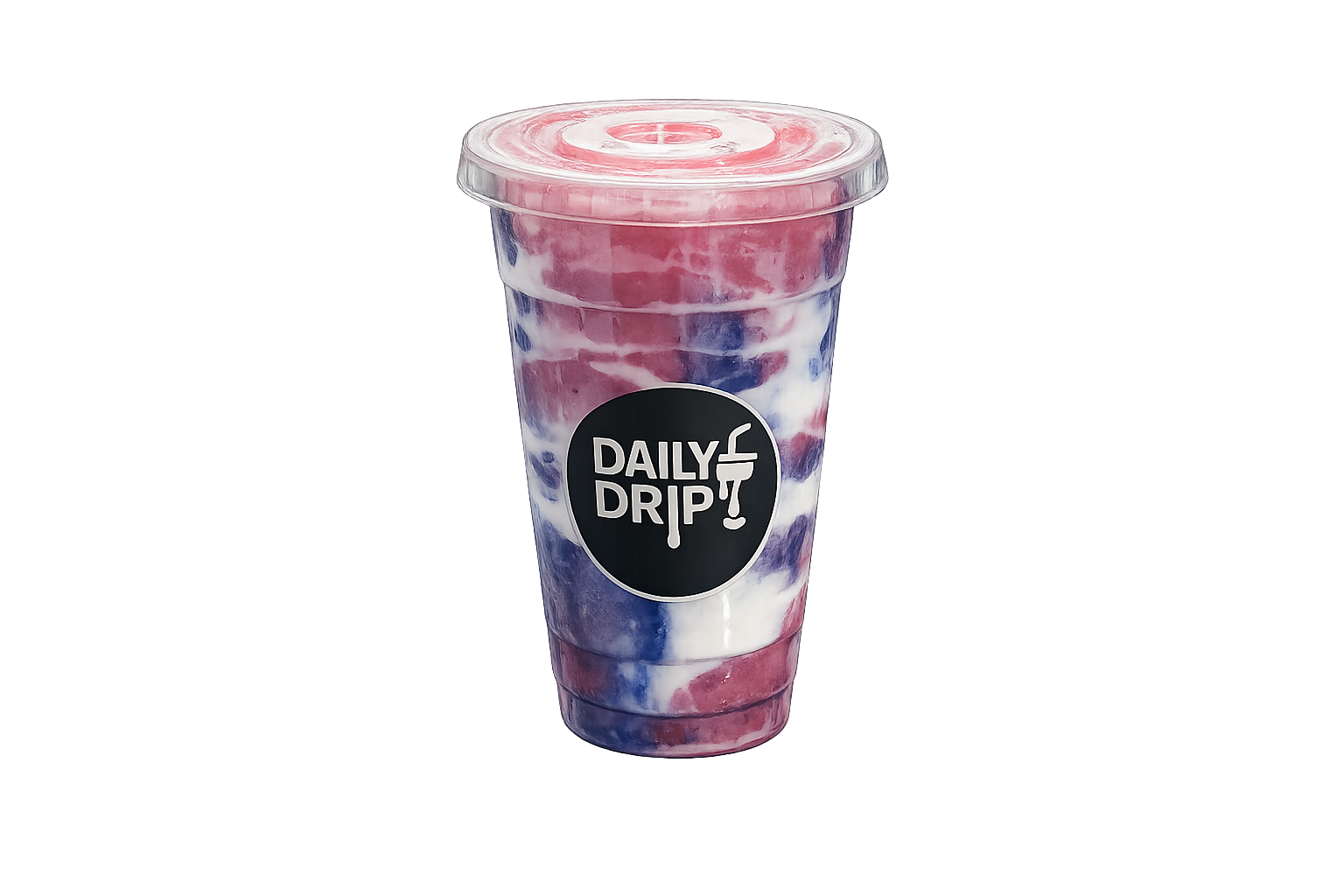 Berry Drip, Mixed berries, banana, oat milk, chia